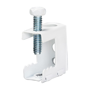 Spring Steel Beam Clamp for 1/8″-1/2″ Flange, White