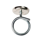1-1/4" Bridle Ring with 100lb WinnieMAG Magnet, Short Stem