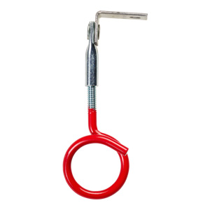1-1/4" Bridle Ring, Red with 90° Angle Clip
