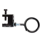 1-1/4" Bridle Ring with Spring Steel Beam Clamp, Side Mount, All Black