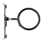 2" Bridle Ring with Multi-Functional Clip for 12awg Wire, 3/8" Rod, All Black