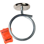 2" Short Stem Bridle Ring with 100lb WinnieMAG Magnet, 10 Pack