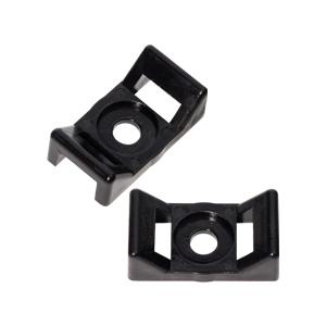 Cable Tie Cable Mount for 0.38″ Tie, Black