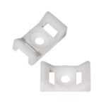 Cable Tie Cable Mount for 0.38″ Tie, White