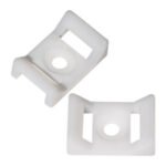 Cable Tie Cable Mount for 0.50″ Tie, White