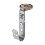3/4" Magnetic J Hook with 100lb WinnieMAG Magnet, Overhead Mount, 360° Rotation