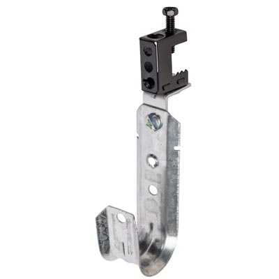 1-5/16” J Hook with Angle Clip and 360˚ Stamped Steel Beam Clamp