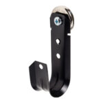 1-5/16″ Magnetic J Hook, Black with 100lb WinnieMAG Magnet, Wall Mount