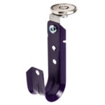 1-5/16″ Magnetic J Hook, Purple with 100lb WinnieMAG Magnet, Overhead Mount, 360° Rotation