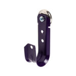 1-5/16″ Magnetic J Hook, Purple with 100lb WinnieMAG Magnet, Wall Mount