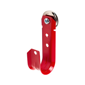 1-5/16″ Magnetic J Hook, Red with 100lb WinnieMAG Magnet, Wall Mount