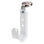 1-5/16″ Magnetic J Hook, White with 100lb WinnieMAG Magnet, Overhead Mount, 360° Rotation