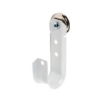 1-5/16″ Magnetic J Hook, White with 100lb WinnieMAG Magnet, Wall Mount