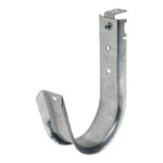 4" J Hook with 90° Angle Clip, 3/8″ Hole