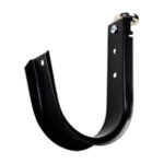 4″ Magnetic J Hook, Black with 100lb WinnieMAG Magnet, Overhead Mount