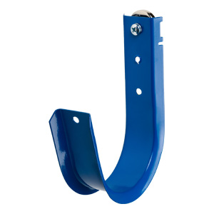 4" Magnetic J Hook, Blue with 100lb WinnieMAG Magnet, Wall Mount