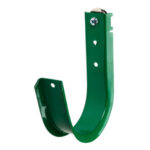 4" Magnetic J Hook, Green with 100lb WinnieMAG Magnet, Wall Mount