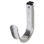 4" J Hook with Hammer on Beam Clamp for 1/8"-1/4" Flange