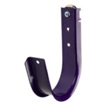 4" Magnetic J Hook, Purple with 100lb WinnieMAG Magnet, Wall Mount