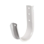 4" J Hook White