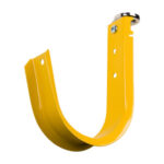 4" Magnetic J Hook, Yellow with 100lb WinnieMAG Magnet, Overhead Mount