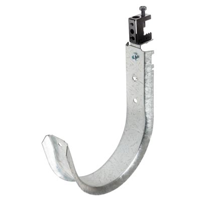 6″ J Hook with Angle Clip and 360˚ Spring Steel Beam Clamp