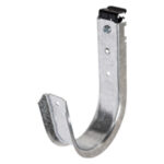 6" J Hook with Hammer on Beam Clamp for 5/16"-1/2" Flange