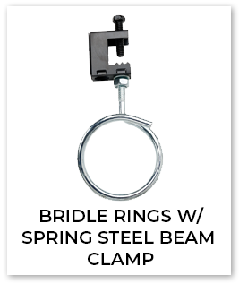 Bridle Rings w/ Spring Steel Beam Clamp