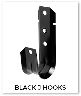 Colored J Hooks Black