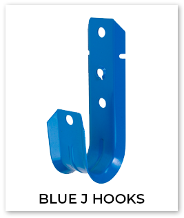 Colored J Hooks Blue