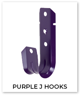 Colored J Hooks Purple