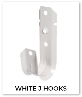 Colored J Hooks White