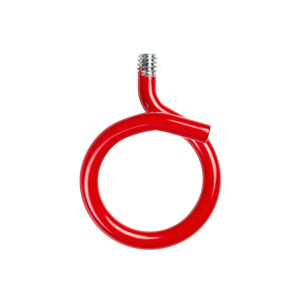 1-1/4" Bridle Ring with 1/4-20 Thread, 0.5" Short Stem, Red