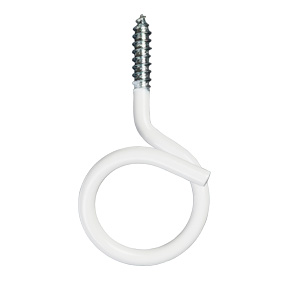 1-1/4″ Wood Screw Bridle Ring, White