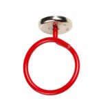 2″ Magnetic Bridle Ring, Red, Short Stem with 100lb WinnieMAG Magnet