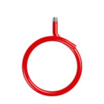 2″ Bridle Ring with 1/4-20 Thread, 0.5″ Short Stem, Red