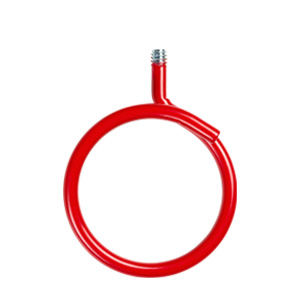 2″ Bridle Ring with 1/4-20 Thread, 0.5″ Short Stem, Red