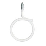 2″ Wood Screw Bridle Ring, White