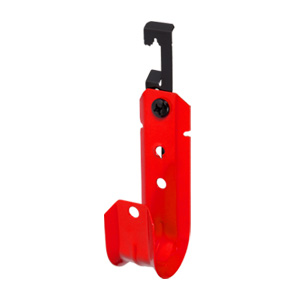 1-5/16" J Hook, Red with Multi-Functional Clip for 12awg Wire, 3/8" Rod