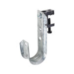 1-5/16" J Hook with Spring Steel Beam Clamp Upside Down Mount