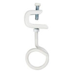 2" Bridle Ring with Pressed Beam Clamp, Bottom Mount, All White