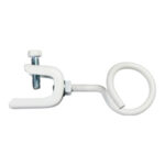 1-1/4" Bridle Ring with Pressed Beam Clamp, Side Mount, All White
