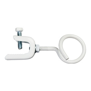 1-1/4" Bridle Ring with Pressed Beam Clamp, Side Mount, All White