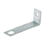 90° Angle Bracket with 1/4" Hole, 3" Stem, 1/2" Hole