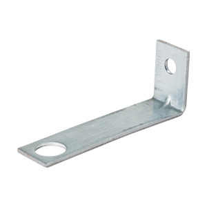 90° Angle Bracket with 1/4" Hole, 3" Stem, 1/2" Hole