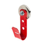 3/4″Magnetic J Hook, Red with 100lb WinnieMAG Magnet, Wall Mount