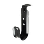 1-5/16" J Hook with 90° Angle Clip, All Black