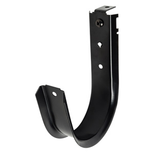 4" J Hook with 90° Angle Clip, All Black