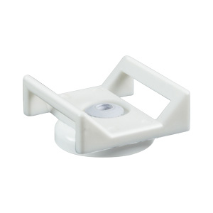 26lb Magnetic Hook & Loop Cable Manager, All White, 50 Pack