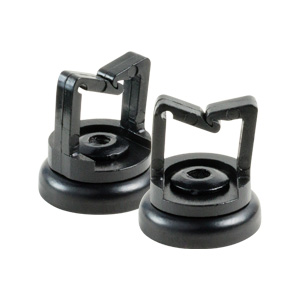 16lb 1/2" Magnetic Locking Gate Cable Manager, All Black, 100 Pack